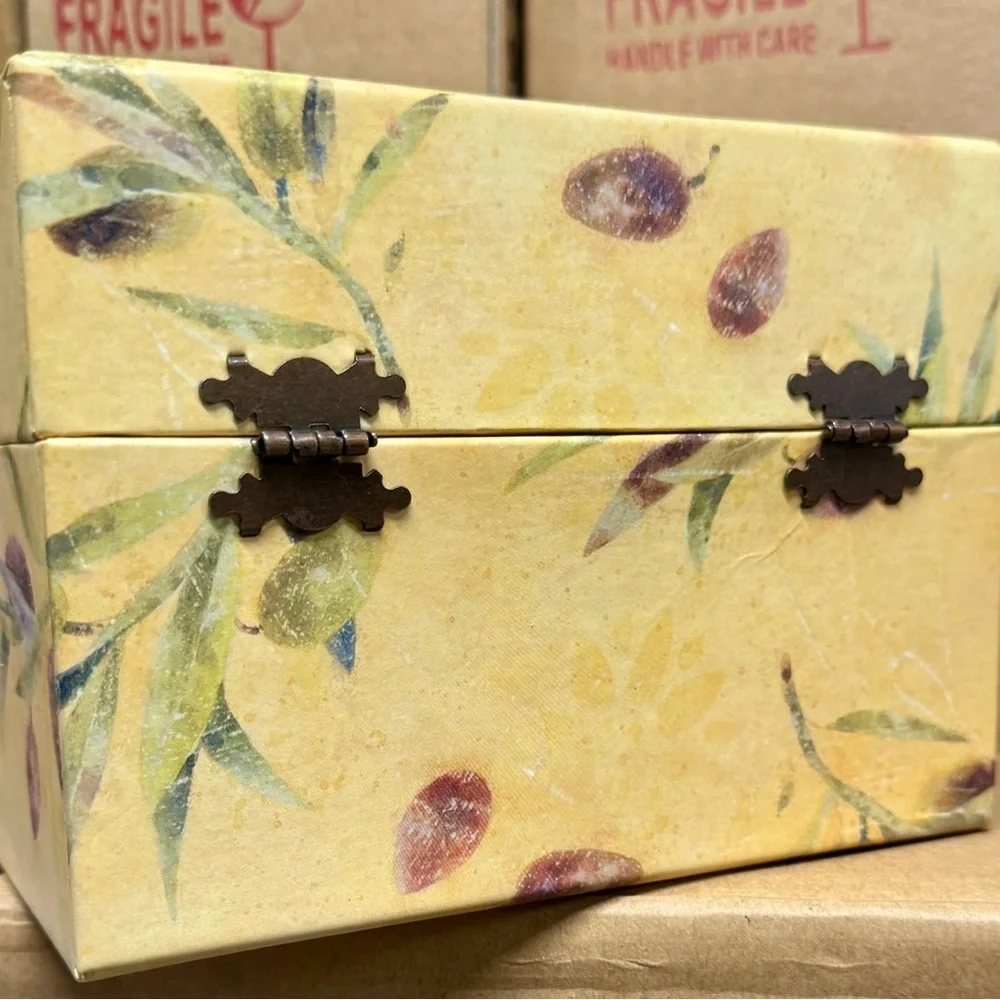 Toscana Recipe Card Box - BOX ONLY- See pics